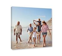 InstantPrinting Personalized Canvas Prints | Your Photos on Professionally Printed Framed Custom Photo Personalised Family Picture Image Wall Art - 16x16inch (40cm x 40cm)