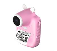 Instants Camera For Kids, Pink Digital Camera For Kids, With Equipped With No Ink Print Paper, Data Cable, Portable Shoulder Strap