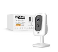 Instar IN-8401 2K+ white - LAN/WLAN surveillance camera with AI - IP camera - WPA3-2.4 and 5GHz WiFi - 2-way audio - PIR - Heat sensor - Night vision - 940nm & 850nm IR LEDs - HomeKit - MQTT