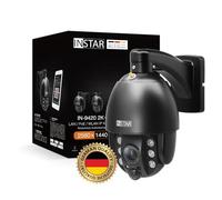 Instar IN-9420 2K+ black - LAN/PoE/WLAN surveillance camera with AI - IP camera - PIR - controllable PTZ - for indoor and outdoor use - audio - HomeKit - MQTT