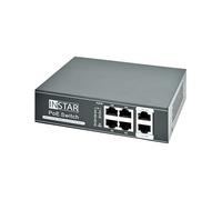 INSTAR IN-PoE 4065 Gigabit PoE Switch, 10/100/1000 Mbps, Power over Ethernet, 4 PoE Ports + 2 Uplinks, IEEE 802.3af and 802.3at, Max 65W, 30W per Port