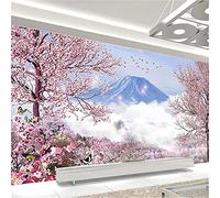 Instarry 5D Diamond Painting Kit Large Size Sakura Tree and Snow Mountain Crystal Cross Stitch Wall Decorations 59.1x23.6 inch