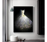 Instarry 5D Diamond Painting Large Size Full Drill Beautiful Wedding Dress Rhinestone Embroidery Living Room Decor Craft Set 19.7x15.7 inch