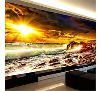 Instarry DIY 5D Diamond Painting Kit Large Size Sea and Sunset Rhinestone Embroidery Room Decor 39.4x15.7 inch