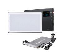 Instarter LED video light & camera light bi-colour in pocket format I Powerful 9 W as dimmable streaming light & mobile phone light I 2 h battery for photos, videos & gaming I with power bank function