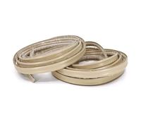 InstaTrim - Universal, Flexible, Adhesive Trim Solution - Cover Gaps Between Walls, Floors, Ceilings, and More (Ivory)