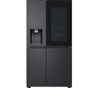 LG InstaView ™ GSXE91EVAD American Style Smart Fridge Freezer - Essence Black Steel - D Rated
