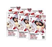 Fujifilm Instax Mini Instant Photo Film - Heart Sketch (Pack of 30)