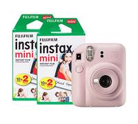 instax Fujifilm Mini 12 Instant Camera with 40 Shot Film Pack - Blossom Pink