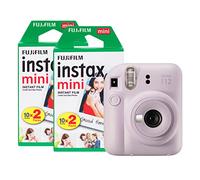 instax Fujifilm Mini 12 Instant Camera with 40 Shot Film Pack - Lilac Purple