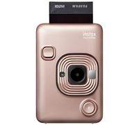 instax hybrid Instant Camera and Printer, Bluetooth, Blush Gold, LiPlay