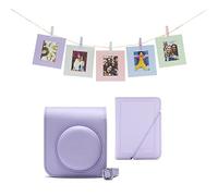 INSTAX mini 12 acessory kit, Camera case, Photo Album, Hanging Cards and pegs, Lilac Purple