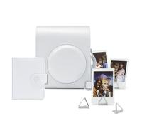 instax mini 13 instant camera Accessory kit, containing ready to shoot camera case, mini album and photo clips, Clay White