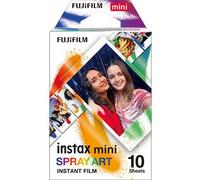 instax mini instant film SPRAY ART border, 10 shot pack, suitabl for all instax mini cameras and printers