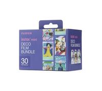 instax mini DECO film bundle, 30 shots containing 1 x 10 shot pack of Confetti, Mermaind Tail and Spray Art design borders