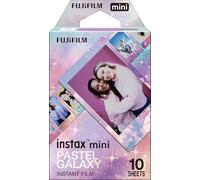 instax mini instant film 10 shot pack with Pastel Galaxy border, An ISO 800 fast developing film