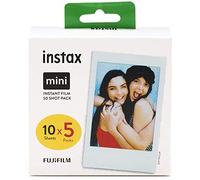 instax mini instant film 50 shot pack, white border, suitable for all instax mini cameras and printers