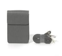 INSTAX Mini Link+ PU Leather Case with Shoulder Strap for Photo Printer, Travel Case (Grey)