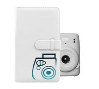 Instax Mini Photo Album 96 Pockets, MUZIRI KINOKOO Solid Color Album Suitable for Fuji Instax Mini EVO/Mini 12/11/9/8/7+/25/90 Instant Camera in White