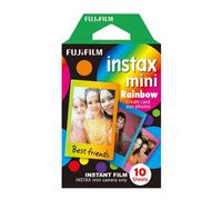 Fuji Instax Mini RAINBOW COLOURS Instant Film for Fujifilm Instax Mini Cameras - 10 Shot Pack