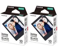 Instax SQUARE instant Film, Black border, 10 shot pack, suitable for all instax SQUARE cameras and printers (Pack of 2)