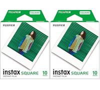 INSTAX SQUARE ISO 800 film with white border, 10 shot pack (Pack of 2)