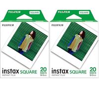 INSTAX SQUARE ISO 800 film with white border, 2 X 10 shot pack (Pack of 2)