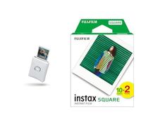 instax SQUARE Link smartphone printers & SQUARE film 20 shot pack, white Border - contains 2 x 10 shot cartridges