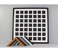 Instax Square Multi Aperture Wooden Photo Frame. Holds Forty-Nine 62mmx62mm sized Photos. 60x60cm. Handmade by art@home in the UK. (166) (Black Frame)