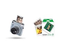 instax SQUARE SQ1 instant camera, Glacier Blue with instax SQUARE Colour Film, 20 Shot Pack