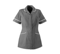 Instex Grey Healthcare Tunic, Dental Vet Salon, Grey with White Trim, INS31GR/W (UK 12 / EU 40)
