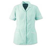 Instex Womens Nurses Healthcare Tunic, Dental Vet Salon, Aqua/Mint with White Trim, INS31AQ (22)