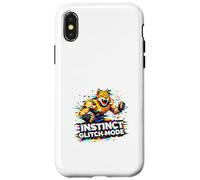 Instinct Glitch Mode Wild Energy Design Case for iPhone X/XS