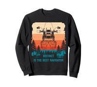 Instinct is the best navigator Adventure Motorbike ADV Funny Sweatshirt