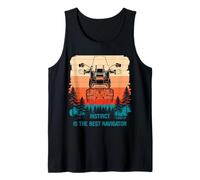Instinct is The Best Navigator Adventure Motorbike ADV Funny Tank Top