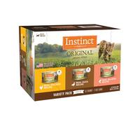 Instinct Original Grain Free Recipe Variety Pack Natural Wet Canned Cat Food by Nature's Variety, 3 oz. cans (Pack of 12)
