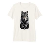 Instinct Wolf Glam Animal Statement Trend Premium T-Shirt