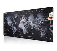 Instinktive-Oase® XXL Mouse Mat World Map - 80 x 30 cm Desk Mat Non-Slip Gaming Mat & Office Desk Pad Ideal for Laptop & Mouse Modern World Map Design for Office & Home Setup