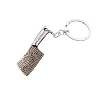 INSTITIZER Fake Knife Keychain for Men - Creative Kitchen Knives Pendant Key Holder - Chef Knife Keychain - Graduation Gift