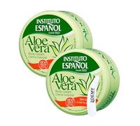 Instituto Espanol Aloe Vera Body Cream Face Cream Hand Cream 100% Natural Aloe Vera Body Cream 2 x 400 ml