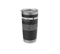 Instructional Coach Definition Funny Stainless Steel Insulated Tumbler