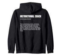 Instructional Coach Definition Funny Zip Hoodie