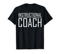 Instructional Coach Funny Back to School Worker Value Graphic T-Shirt, Men, Black, S