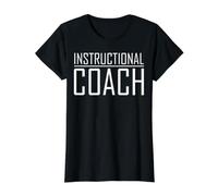 Instructional Coach Funny Back to School Worker Value Graphic T-Shirt, Women, Black, S