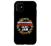 Instructional Coaching is My Jam Teacher Coach Strawberry Case for iPhone 11