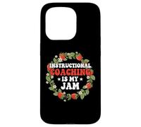 Instructional Coaching is My Jam Teacher Coach Strawberry Case for iPhone 15 Pro