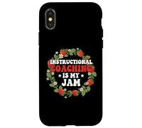 Instructional Coaching is My Jam Teacher Coach Strawberry Case for iPhone X/XS