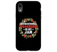 Instructional Coaching is My Jam Teacher Coach Strawberry Case for iPhone XR