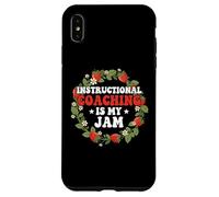 Instructional Coaching is My Jam Teacher Coach Strawberry Case for iPhone XS Max