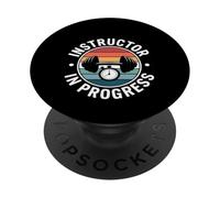 Instructor In Progress Fitness Trainer Coach Gym PopSockets Adhesive PopGrip
